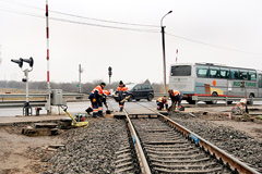 Uždaryta pervaža sutrikdė eismą Uždaryta pervaža sutrikdė eismą