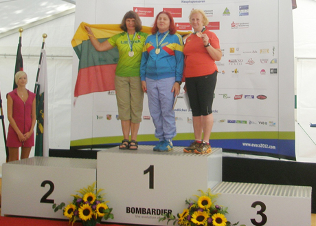 Veteranė iškovojo sidabrą