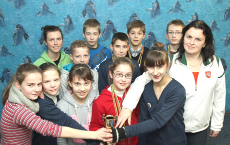 Jaunieji plaukikai – treti žiemos pirmenybėse Jaunieji plaukikai – treti žiemos pirmenybėse