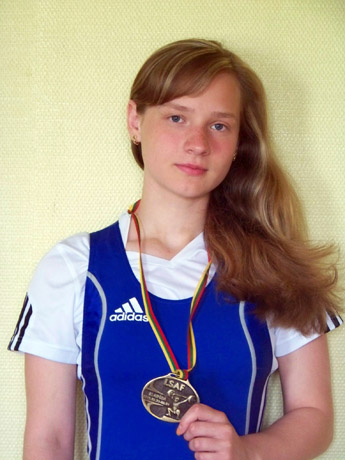 Šiaulietė sunkiaatletė pelnė bronzos medalį Šiaulietė sunkiaatletė pelnė bronzos medalį