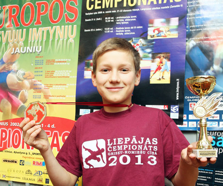 Trylikametis imtynininkas – daugkartinis čempionas Trylikametis imtynininkas – daugkartinis čempionas