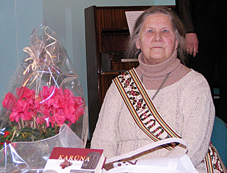 Pagerbta jubiliejinės Jono Marcinkevičiaus premijos laureatė Pagerbta jubiliejinės Jono Marcinkevičiaus premijos laureatė