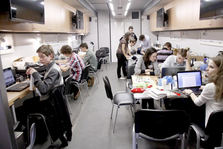 Mobilioji laboratorija sustojo Didždvaryje Mobilioji laboratorija sustojo Didždvaryje