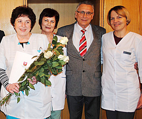 Padėkojo ilgametei slaugytojai Padėkojo ilgametei slaugytojai