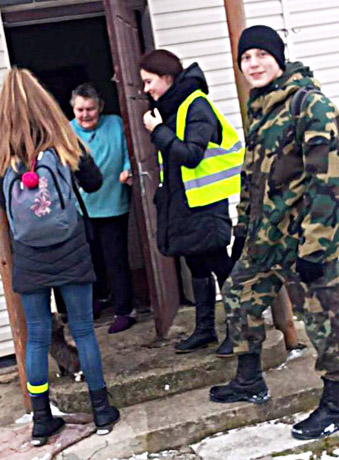 Jaunieji policijos rėmėjai keliavo pėstute Jaunieji policijos rėmėjai keliavo pėstute
