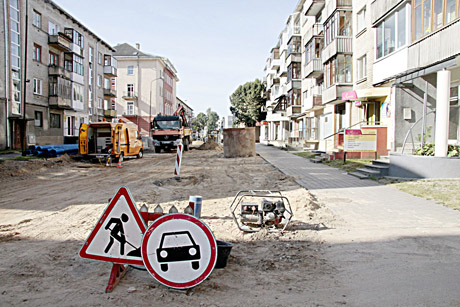 Dėl gatvės rekonstrukcijos verslininkai patiria nuostolių