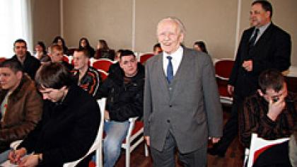 Studentai klausėsi akademiko Jono Kubiliaus