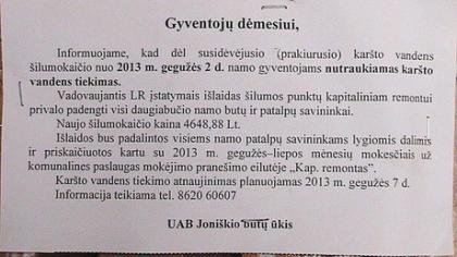 Gyventojus piktina reikalavimai mokėti už pakeistą šilumokaitį
