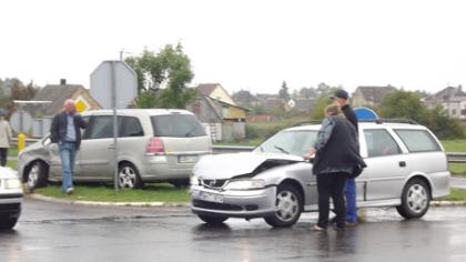 Susidūrė automobiliai