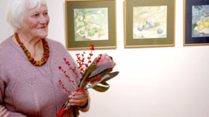 Jubiliejų paminėjo akvarelių paroda