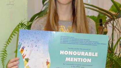 Mokinė – tarptautinės parodos laureatė