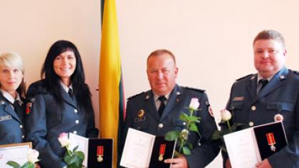 Apdovanoti policininkai