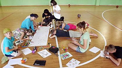 Pramogauja drauge su užsienio studentais