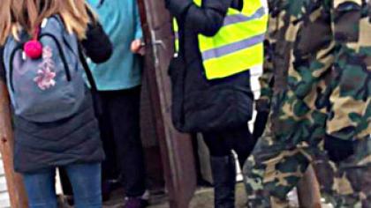Jaunieji policijos rėmėjai keliavo pėstute