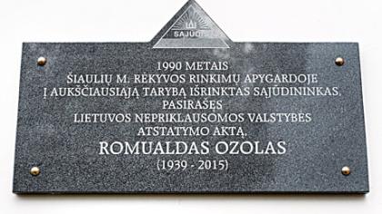 Rėkyviškiai įamžino R. Ozolo atminimą