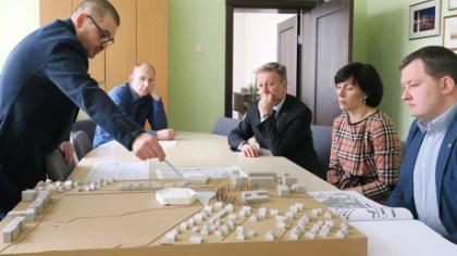 Susitiko su sporto komplekso projektuotojais